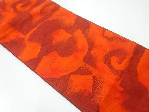 抽象模様織出し紬名古屋帯